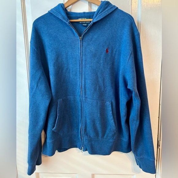 Used Ralph Lauren POLO by Ralph Lauren full-zip sweatshirt hoodie size XL - Picture 1 of 4